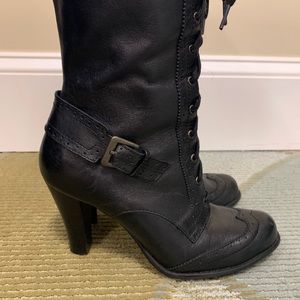 Tribecca Kenneth Cole Black Leather Boots
